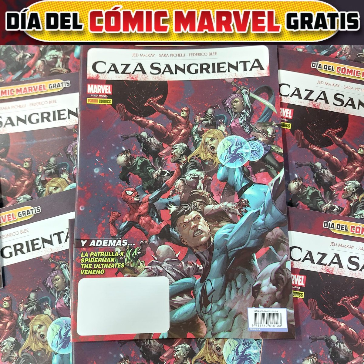 Avui dijous 5 de Setembre es el 'Dia del còmic Marvel gratis'.

Per la compra de còmics Marvel de Panini de regal un còmic de la saga Caza Sangrienta (fins a fi d'existències)

#marvel #diadelcomicmarvelgratis #panini #cazasangrienta #antifazcomix #viladegracia #barcelona