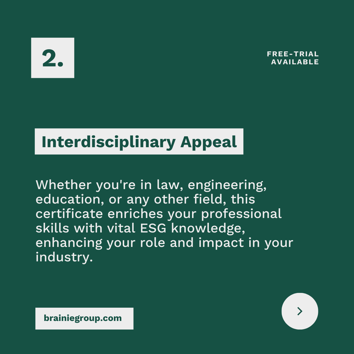 Brainie12's tweet photo. Unlock ESG learning with no boundaries! 🌍💼 Our Part 8 series showcases how the CFA ESG Certificate is designed for everyone, irrespective of their professional background. Free-trial available on: https://t.co/6CayPWTOlc  #inclusivelearning #ESGeducation #sustainableinvesting https://t.co/8xK4ZnwEi4