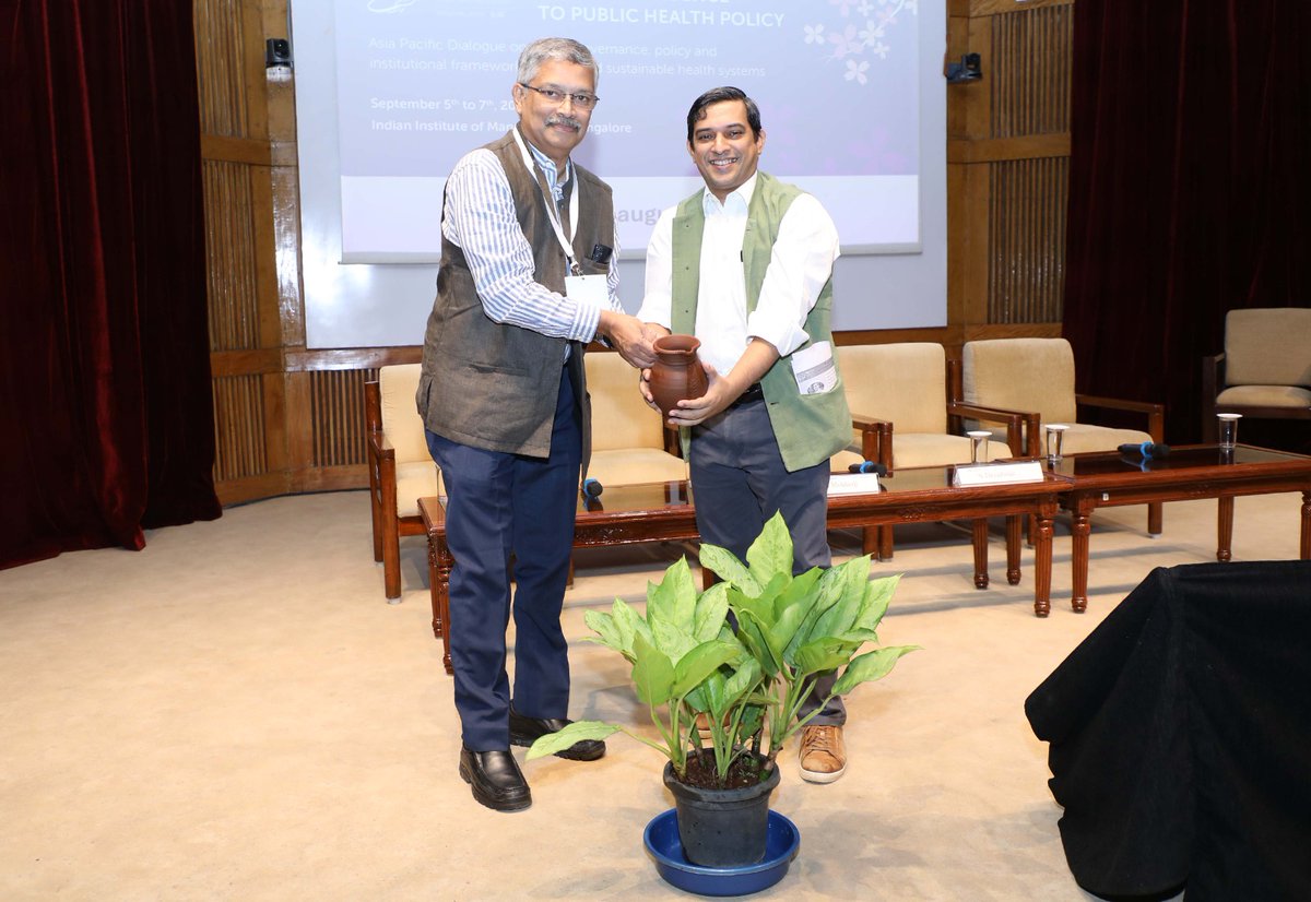 iimb_official's tweet image. The 4th Annual Global Symposium on #HealthPolicy &amp;amp; #SystemsResearch, Bringing Evidence into Public Health Policy (EPHP), kicked off today at #IIMB. A sapling was planted to symbolize the growth of knowledge &amp;amp; collaboration needed to build #sustainable health systems. #EPHP2024