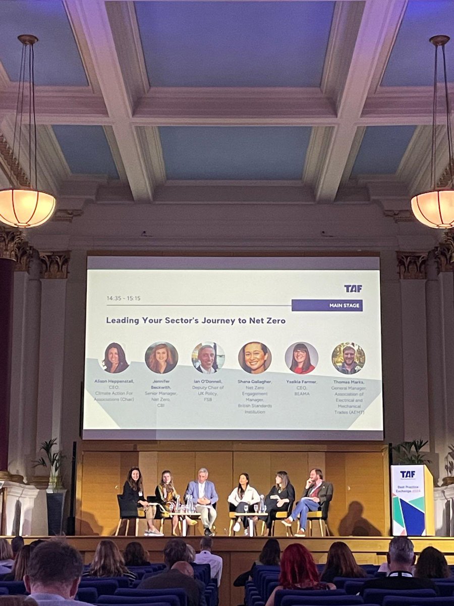 Our #NetZero panelists are having a thought-provoking discussion focused on the pivotal role that #TradeAssociations play in the global push towards #NetZero🌍