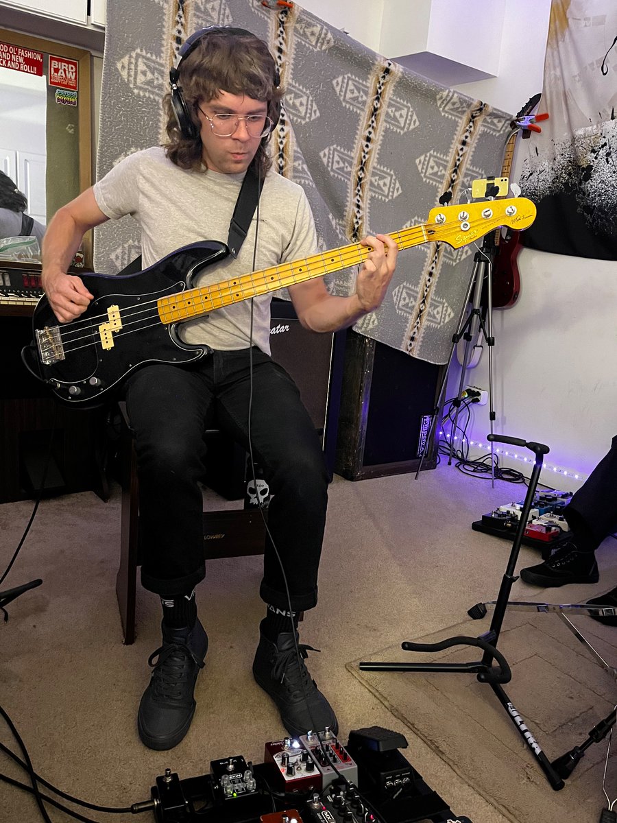 Bass is in the books. Gotta redo one side of guitars then we’re on to vocals.