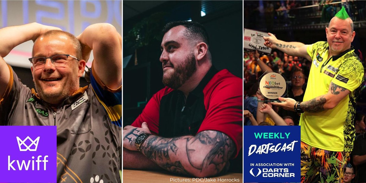 Friday's #theWeeklyDartscast line up:

🗣️ Guests
Johan Engstrom
<a href="/KeelanKay180/">Keelan Kay</a>

🗣️ Co-hosts
<a href="/lalmoss20/">Lal Moss</a>
Burton DeWitt

&amp; you!

See ya soon. #EnjoyTheDarts

👂 Listen on weeklydartscast.com and all podcast providers!

---

in association with <a href="/DartsCorner/">Darts Corner</a>