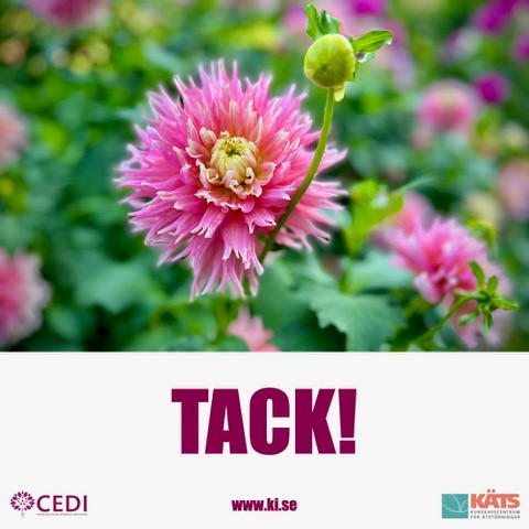 CEDI_KI's tweet image. Our dear colleague Stina is leaving us at CEDI. We want to say thanks for all the help you’ve given us over the years and wish you good luck as you go forward with your career!