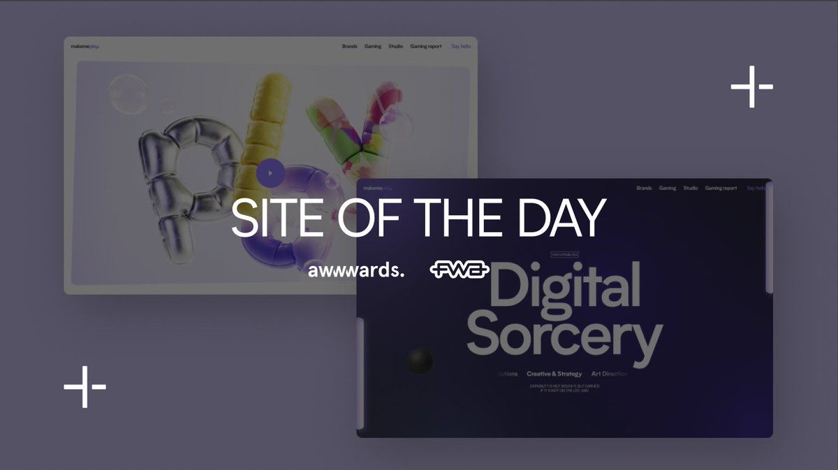 Over the summer the <a href="/makemepulse/">makemepulse</a> gaming studio #makemeplay was awarded <a href="/fwa/">FWA 🏅</a> &amp; <a href="/awwwards/">awwwards.</a> #SiteoftheDay 💥

Congratulations to the team &amp; thanks as always to The FWA &amp; Awwwards 👏 

Head over to makemeplay now 👉 play.makemepulse.com 

#FWA #awwwards #SOTD #digitaldesign #awards