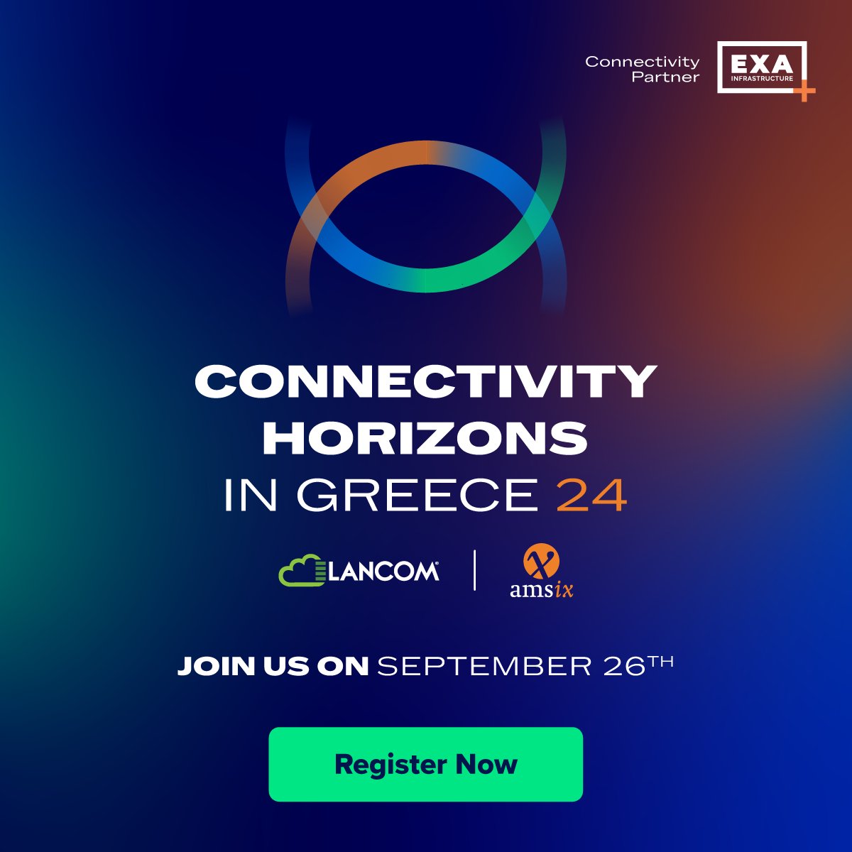 🚀 Join us at "Connectivity Horizons in Greece"! 🚀

📅Thursday, September 26th 📍Divani Caravel Hotel, Athens
AMS-IX is expanding into Greece! 🌍 Learn how it will revolutionize the region's digital landscape.

🔗Register: lnkd.in/dBB5xQpv

#AMSIX #Lancom
