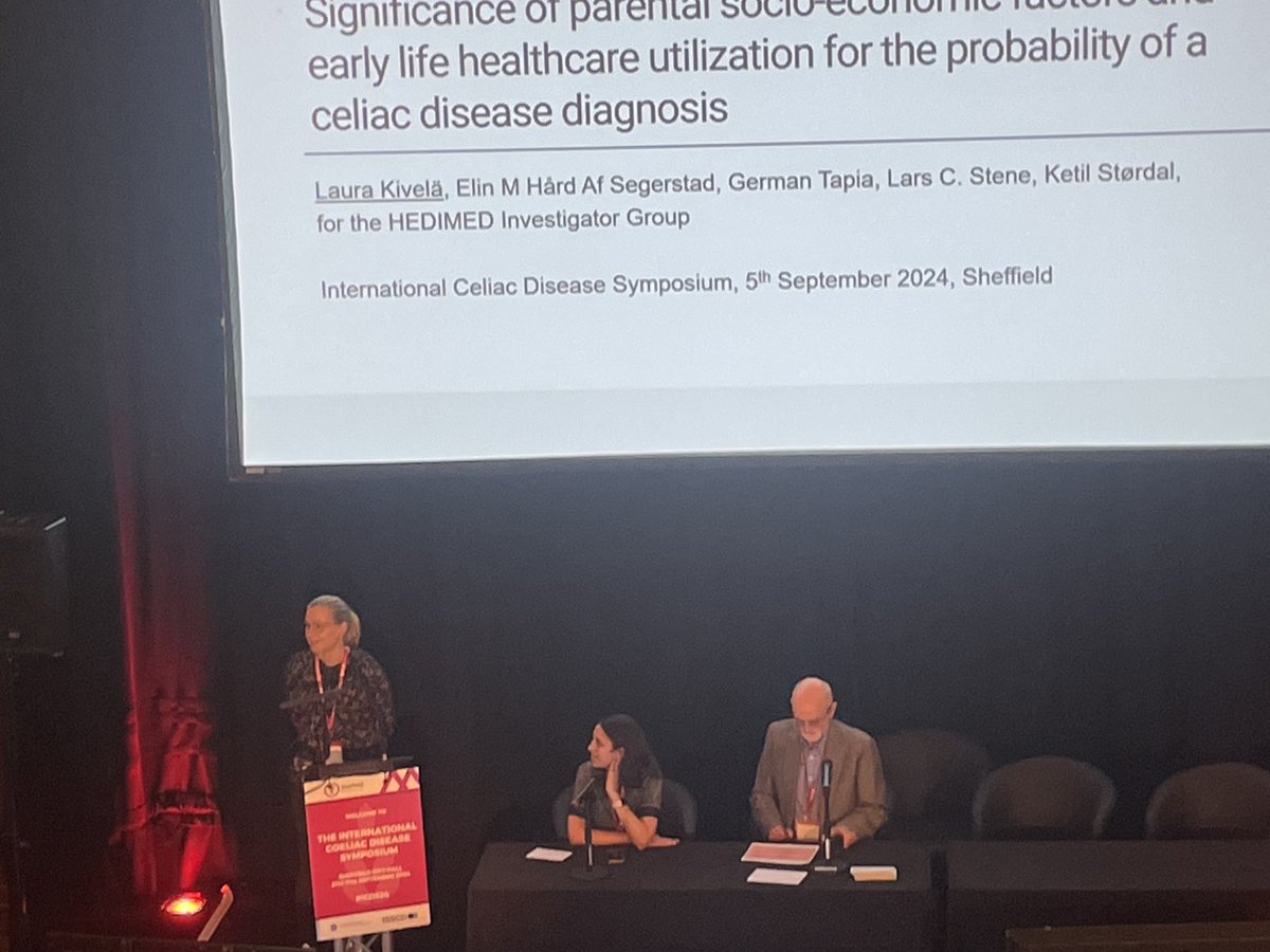 Laura Kivälä presenting #MoBa data from #HEDIMED at #ICDS in Sheffield