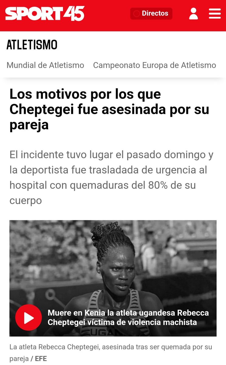 Ejemplo de como blanquear un #feminicidio
No hay ningún motivo ni razón para quemar viva a una mujer.
<a href="/sport/">Diario SPORT</a>