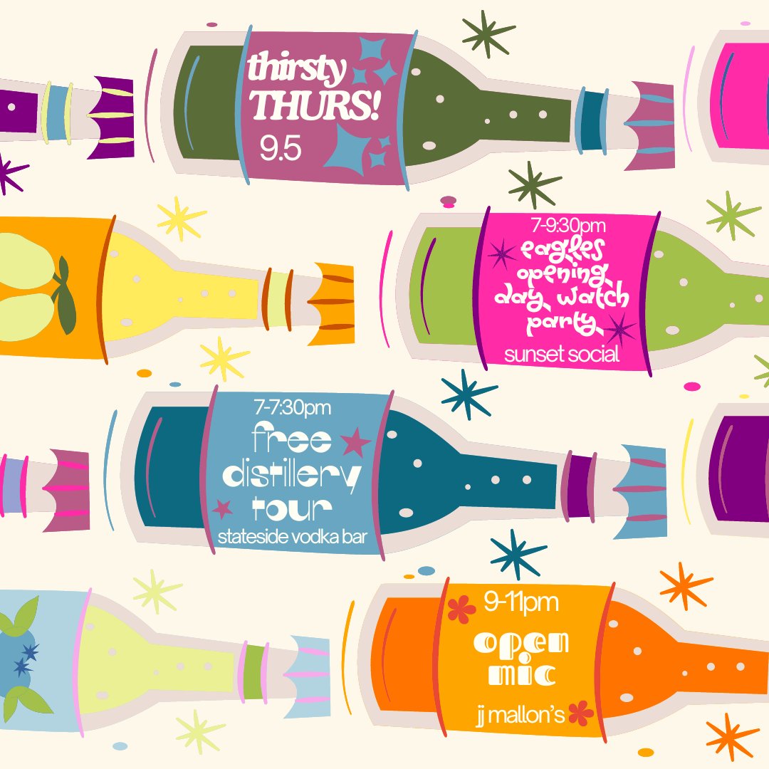 Your Thursday night plans are here!🕺🦅🌇

⬇️  Download Here: 
getfynd.app/download-fynd/

#philadephia #philly #fynd #phillyfynds #event #phillyevents #happyhour #foodspecial #drinkspecial