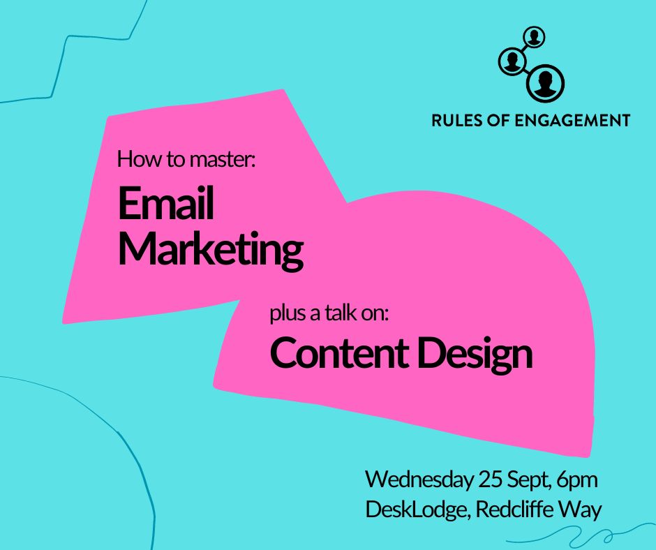 Join us on 25th September for talks on email marketing and an intro to content design - just 10 tickets left!
eventbrite.co.uk/e/the-rules-of…