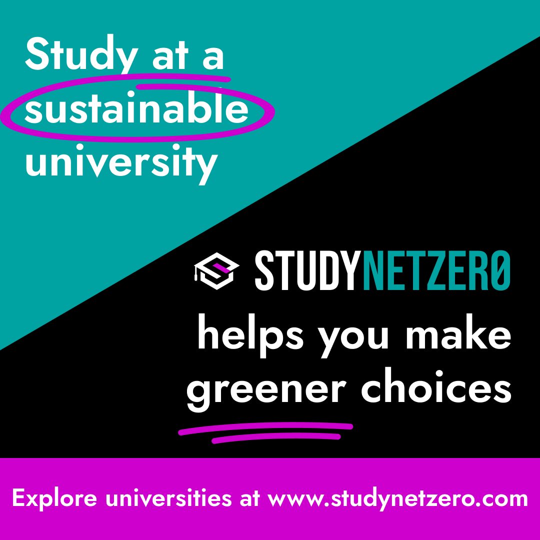 🎓Study at a sustainable university! 🌎 StudyNetZero helps you find universities committed to climate action. 🌱 Learn more and explore universities at studynetzero.com 🎓#makeadifference