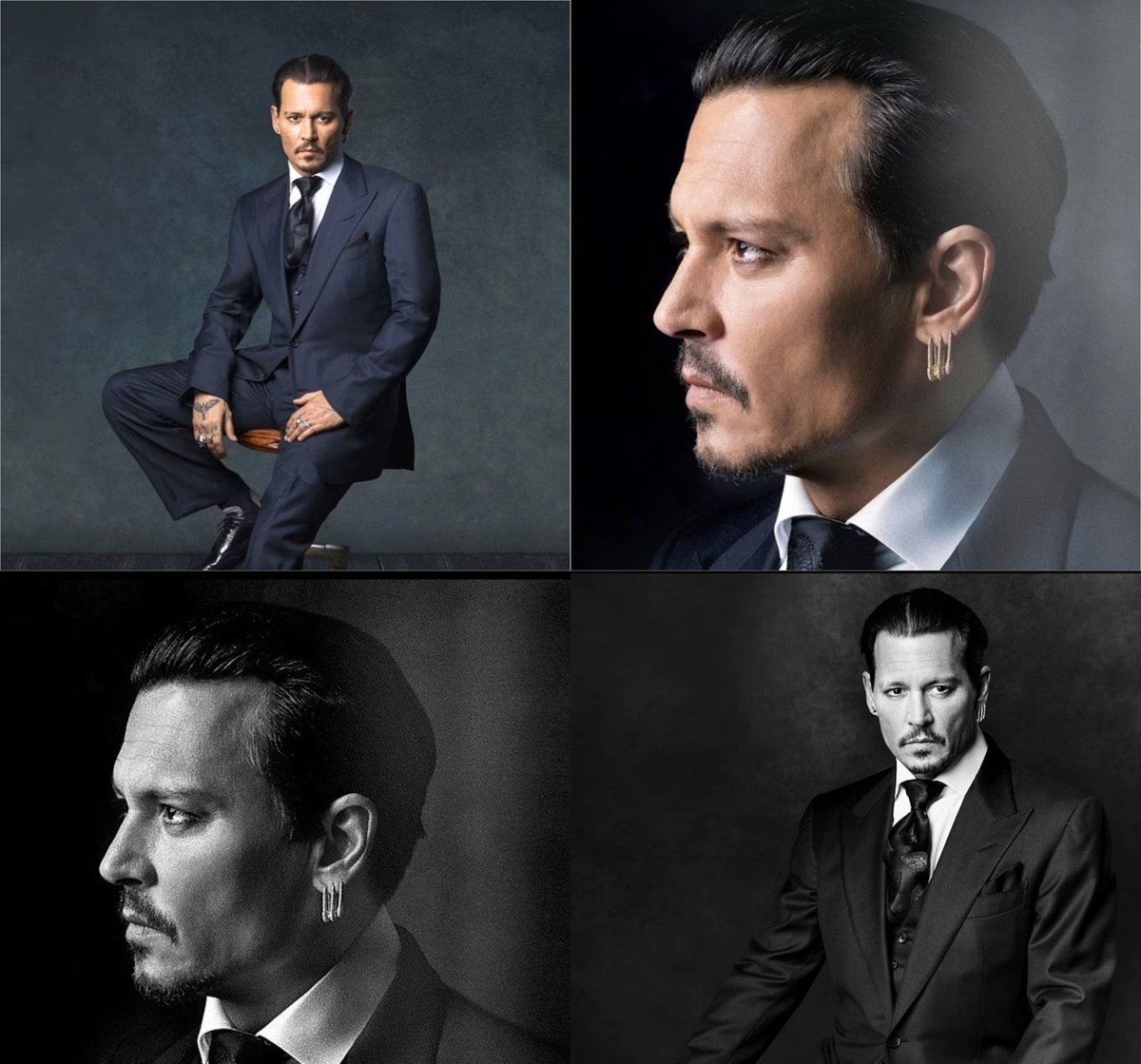Johnny Depp for Dior 2024 and Johnny for 'Dark Universe' 2017 giving off the same vibe...

He's definitely like a fine wine getting better with age!!!