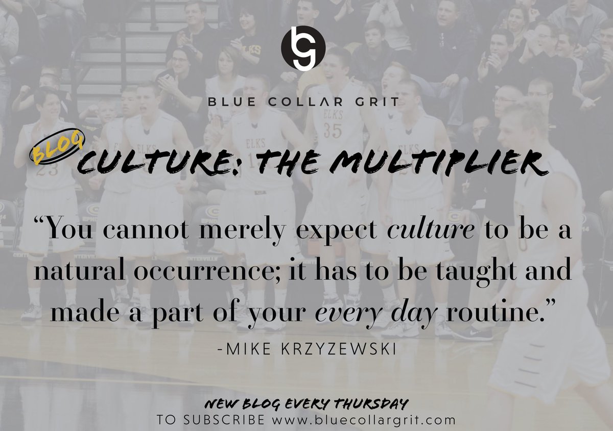 Blue Collar Grit (@bc_grit) on Twitter photo Culture: The Multiplier 
Culture doesn’t add, it multiplies
Read this week’s blog>>> bluecollargrit.com/blog
“Thinking of your culture as a multiplier is powerful. One of the aspects of team building that most people struggle to accept: one bad apple is one too many.” Culture: The Multiplier 
Culture doesn’t add, it multiplies
Read this week’s blog>>> bluecollargrit.com/blog
“Thinking of your culture as a multiplier is powerful. One of the aspects of team building that most people struggle to accept: one bad apple is one too many.”