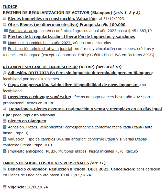 mariogoldmanr's tweet photo. #Blanqueo #REIBP inmiente Res Gral #AFIP (devuelta viernes..upss) implementando los cambios del reciente Dec 773/2024 -BO. 30/08- (tbm viernes...) modificatorio reglamentario
💻Adecuaciones a sistemas y procedimiento de:
✅Blanqueo: DDJJ y pago saldo final de Etapa I 
✅REIBP: adhesión sin impuesto determinado DDJJ 2023 Bs Pers.
✅REIBP: correspondencia plazos por cada Etapa del Blanqueo. 
✅REIBP: factibilidad pago inicial (75%) o total con Saldo de Libre Disponibilidad de cualquier impuesto
✅Bs Pers: reducción alícuota si pago saldo DDJJ anteriores con Planes de Pago
🗞️📣Publicación: BO o prensa mañana viernes...

👇Sumario esquema del entonces Dec 773/2024 a horas de su obligación desde @tributumcomar (8 AM 30/08/2024)👇