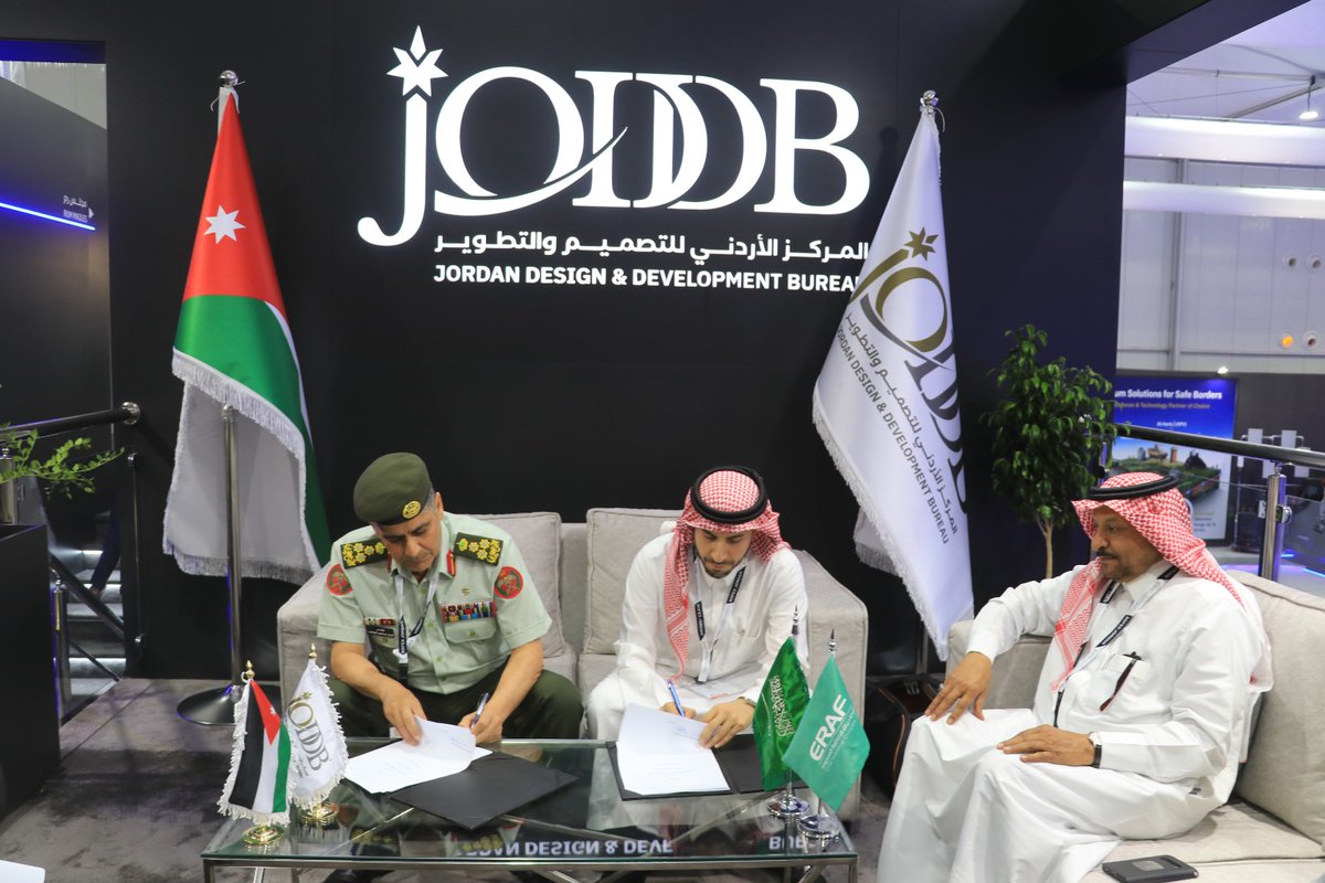 joddbjordan's tweet photo. أعلن جودبي عن توقيع مذكرة تفاهم مع شركة ERAF السعودية للتعاون في مجالات فحص وتقييم المواد وانظمة التدريع والآليات المصفحة حسب مواصفات ومعايير الفحص العالمية لدى المركز والمعتمدة من قبل هيئة الاعتماد البريطانية UKAS.
#جودبي #سوفكس
#Jordan #JAF #JODDB #SOFEX2024 #Aqaba #defence https://t.co/vUuTTAmijf