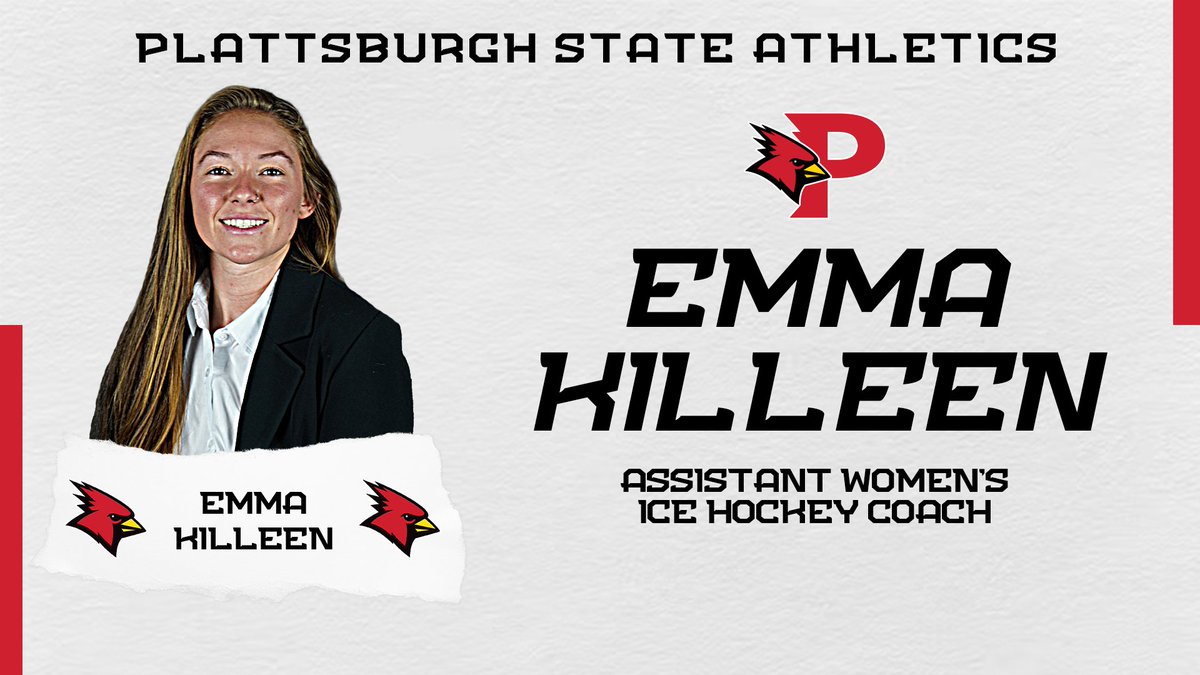 PlattsAthletics's tweet photo. WHKY | WELCOME BACK EMMA KILLEEN!

The 2019 national champion and 2022 graduate of Plattsburgh State is back with @CardinalsWHKY as Killeen will take over the role of Assistant Women's Ice Hockey Coach. Great to have Emma back!

#CardinalStrong #CardinalCountry https://t.co/USXWQwN5y5