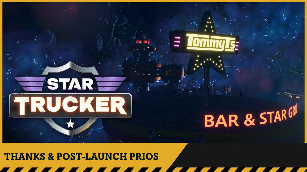 StarTruckerGame's tweet photo. Hey Star Truckers! 🚚☄

We just wanted to give a big shoutout and thank you for making the launch of Star Trucker so awesome for us! 🙌

We’ve been going through your feedback and taking notes. Check out our latest devlog for what we’re tackling next: https://t.co/iC6KIcGE1q https://t.co/7KFmaC7SBX
