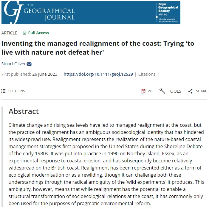 RGS-IBG Higher Ed (@rgs_ibghe) on Twitter photo Ahead of the lecture, learn more by reading Stuart Oliver's recent paper in <a href="/geogjournal/">The Geographical Journal</a>:
'Inventing the managed realignment of the coast: Trying ‘to live with nature not defeat her’.
doi.org/10.1111/geoj.1… Ahead of the lecture, learn more by reading Stuart Oliver's recent paper in <a href="/geogjournal/">The Geographical Journal</a>:
'Inventing the managed realignment of the coast: Trying ‘to live with nature not defeat her’.
doi.org/10.1111/geoj.1…