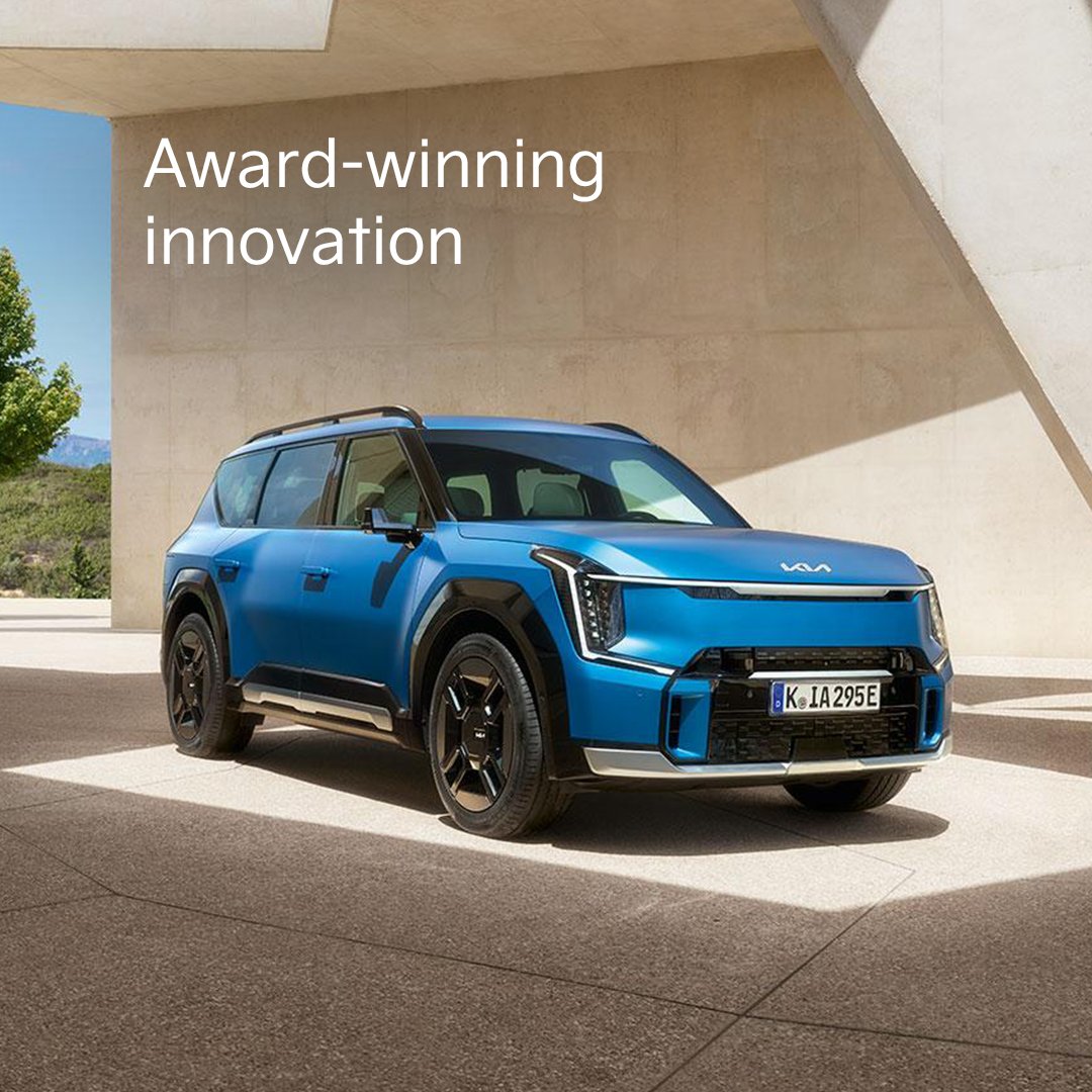 Leaders in electrification.

Kia has won over 50 awards since the start of 2023, including awards for the EV9 which has been named both 'UK Car of the Year 2024' and '2024 World Car of the Year'.

Take the lead. Drive electric.

#KiaUK #EV #WorldEVDay