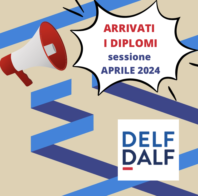 Sono arrivati i diplomi!👩‍🎓
Hai sostenuto con successo il DELF-DALF TP nella sessione di aprile 2024? 
Il tuo diploma è pronto per il ritiro!

La consegna diplomi avviene su appuntamento.
Ti aspettiamo!
Scrivici a esami@alliancefrto.it.
CONGRATULAZIONI!
 #certificazioni #francese