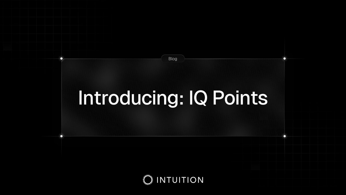 GM Intuition community! We’re excited to introduce IQ Points — your new way to boost your influence in the Intuition ecosystem.

Get ready to grow and leverage your status in this dynamic, decentralized world. What are IQ Points, you ask? 👇
