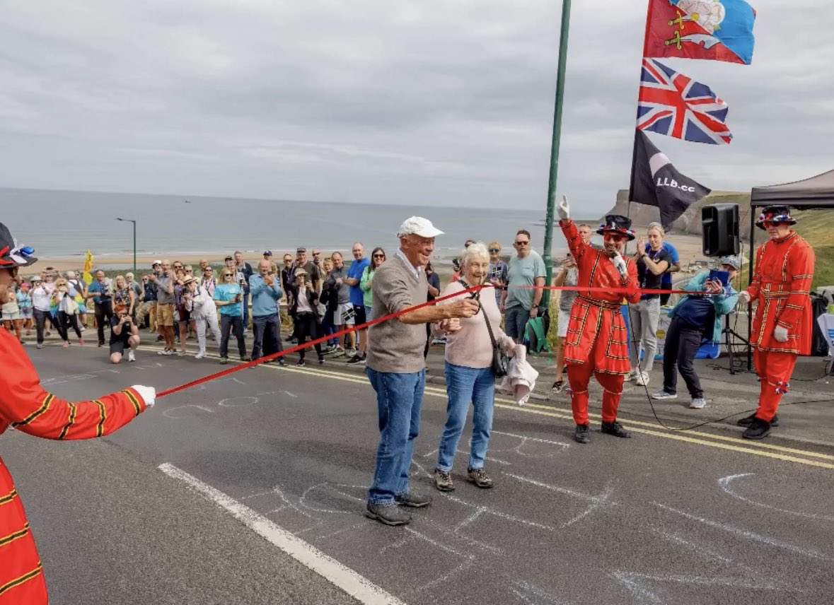 We’d like to give a special mention to the lovely couple who cut the red ribbon and ‘officially’ opened Beefeater Bend

Both aged over 80 they were walking up Saltburn Bank, hand in hand, with huge smiles on their faces,we couldn’t have wished for anyone better to open the bend🫶