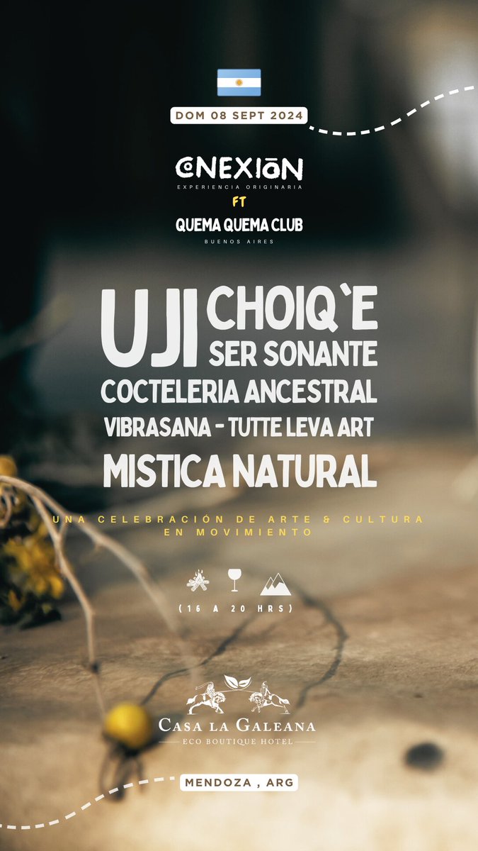 Mendoza!! Nos vemos este finde junto a Conexión ft. Quema Quema Club ⛰️🔥 Este hermoso encuentro va a pasar el domingo 9 de septiembre. El viernes calentamos motores estaré en Bambú (El Ático Club) 
¿a quién veo por Mendoza? ✨ entradaweb.com.ar/evento/9e34bf2…