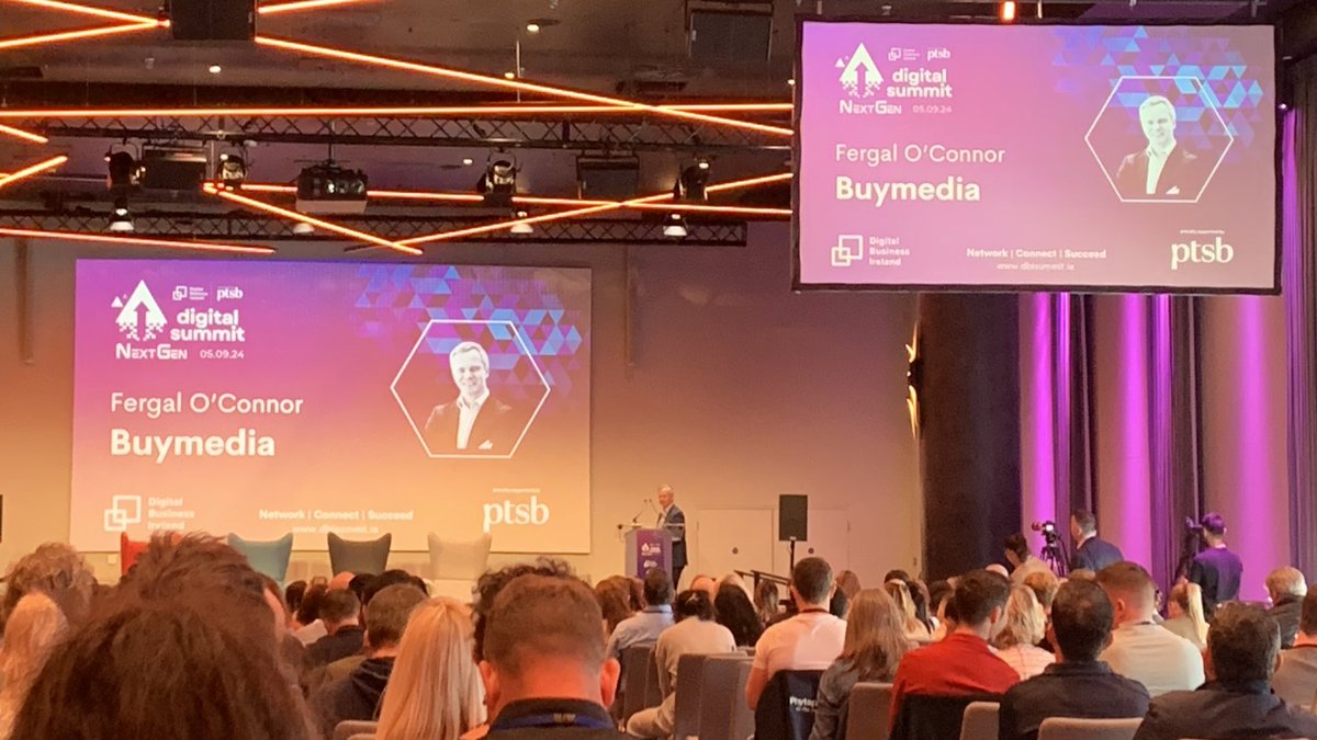 Aine Mc Manamon (@socialonya) on Twitter photo Great to see <a href="/fergaloconnor/">Fergal O'Connor</a> on stage at #DBISummit24 talking about ‘Using AI in Advertising to Stay Ahead of the Competitive Curve’.
Really interesting to see the approach <a href="/buymediahq/">Buymedia® | AI Powered Advertising Platform</a> uses to help businesses evolve, and in turn to grow their own business. Great to see <a href="/fergaloconnor/">Fergal O'Connor</a> on stage at #DBISummit24 talking about ‘Using AI in Advertising to Stay Ahead of the Competitive Curve’.
Really interesting to see the approach <a href="/buymediahq/">Buymedia® | AI Powered Advertising Platform</a> uses to help businesses evolve, and in turn to grow their own business.