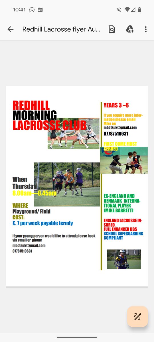 FrickerRed's tweet photo. New lacrosse club coming soon. To sign up please see information below https://t.co/2sTN6lvDnE