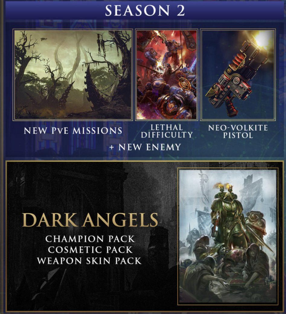 TheDragonDM's tweet image. The got me with the Goth Marines Pack, so now I own the season pass as well. But at least I can also play it today!
#SpaceMarine2
