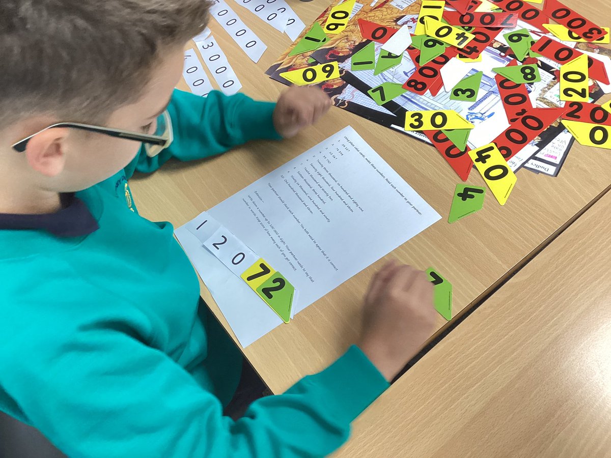 We’re busy practising reading and writing numbers to 100,000  in Maths. #TheOVWay #article28