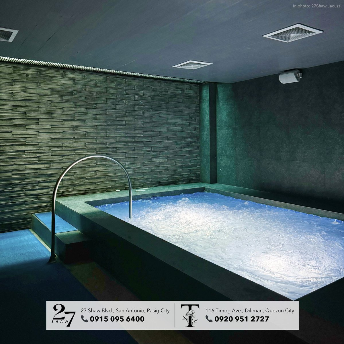 Let the worries melt away with every bubble. 🫧

📍 27Shaw Jacuzzi

#ThisIs27Shaw
#Tby27Shaw