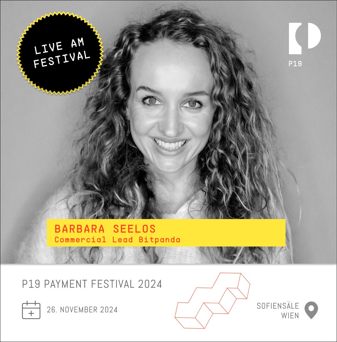 🌟 Barbara Seelos #BItpanda teilt Insights zu Finanzmärkten &amp; SaaS-Lösungen beim #P19 #PaymentFestival! 
📅 26. November 2024
📍 Sofiensäle, Wien
🎫 bit.ly/3yCAY47