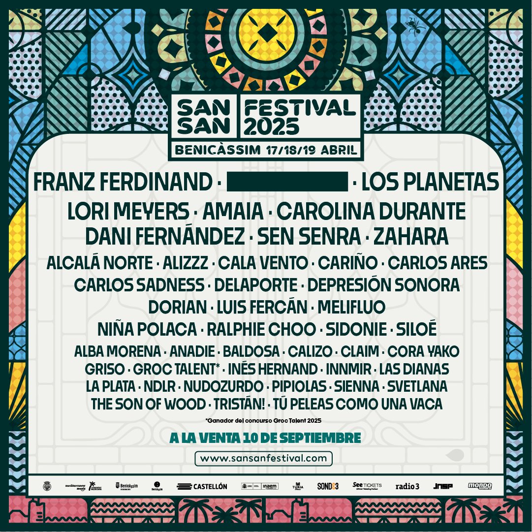 SanSanFestival's tweet photo. 🚀CARTEL DEL SANSAN 2025... ¡Y SORTEO EXPRESS!

🎟️ Los abonos saldrán a la venta el martes 10 a las 12:00 en https://t.co/ljYjeXaBiF y @seetickets_es 

Y cómo estamos de estreno de edición, ¡sorteamos 5 abonos dobles en Instagram!

#ganasdesansan #SanSanFestival2025 https://t.co/iVM6zVYrfZ