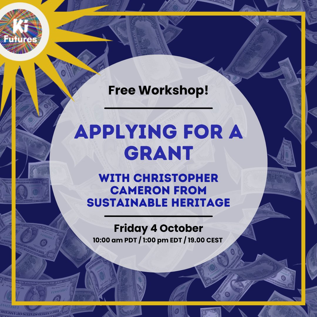 Join the "Applying for a Grant" workshop with Christopher Cameron from Sustainable Heritage on October 4, 2024. Learn how to increase your chances of grant success. FREE! Register now: us06web.zoom.us/webinar/regist…