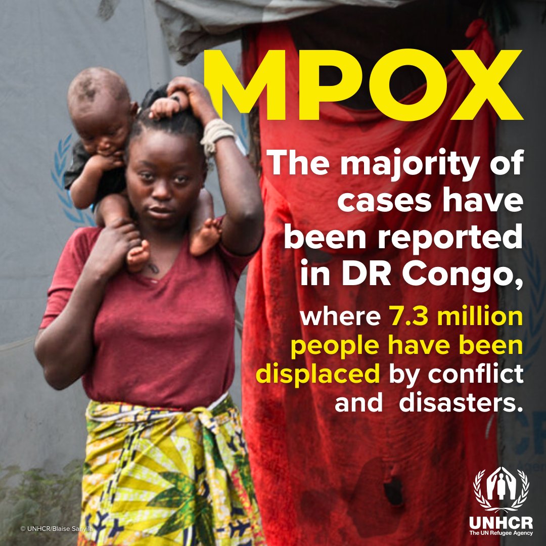 Mpox has been declared a public health emergency.

For those forced to flee their homes, the risks are even higher.

They need clean water, sanitation and healthcare to survive this crisis. 

Your donation today can make all the difference. 👉 bit.ly/3Xs9yHY