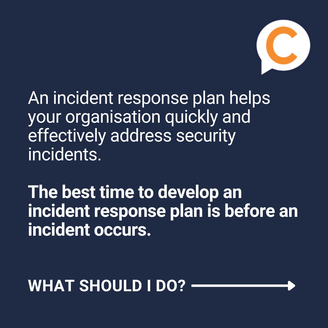 cubittech's tweet image. An incident response plan helps your organisation quickly and effectively address security incidents. The best time to develop one? Before an incident occurs. Be prepared, stay protected.

#cybersecurity #techtips #ITsupportLondon