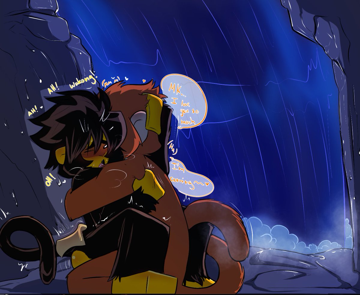 Coffeerunsinme's tweet photo. "Waterfall" 1/2
#peachynoodles 
#monkiesin https://t.co/8wVCAdCfES