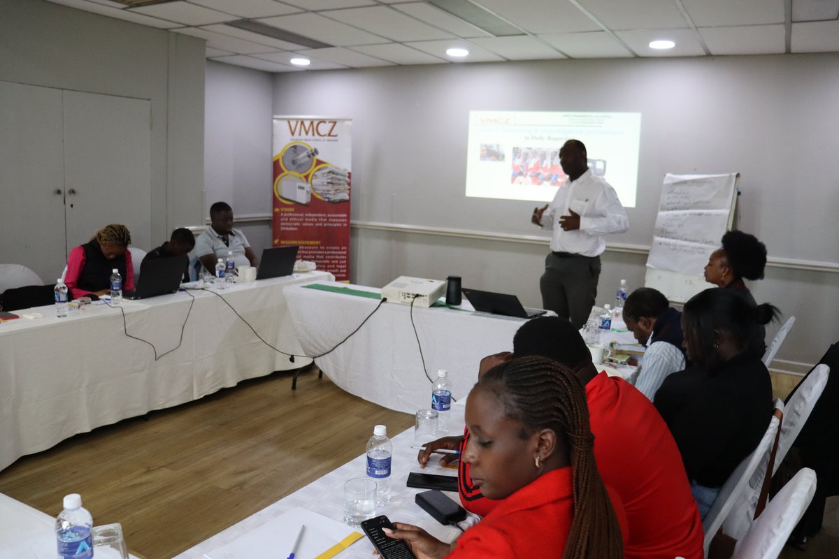 VMCZ Zimbabwe (@voluntarymedia) on Twitter photo <a href="/ZUJOfficial/">Zimbabwe Union of Journalists</a> <a href="/MAZ_Zim/">Media Alliance Zim</a> <a href="/ZinefZimbabwe1/">ZinefZimbabwe1</a> <a href="/ZimMediaNexus/">Zim Media Nexus</a> <a href="/IMSforfreemedia/">IMS</a> <a href="/loughtydube1/">Loughty</a> <a href="/MediaCouncilK/">Media Council of Kenya</a> <a href="/PressCouncil_SA/">Press Council SA</a> "Be familiar with court jargon. If you are not sure, always ask" Media Lawyer Chris Mhike urges Court Reporters. #PromotingMediaProfessionalism
<a href="/IMSforfreemedia/">IMS</a> <a href="/veritaszim/">Veritas Zimbabwe</a> <a href="/accountlabzw/">Accountability Lab Zimbabwe</a> <a href="/ZUJOfficial/">Zimbabwe Union of Journalists</a> <a href="/MAZ_Zim/">Media Alliance Zim</a> <a href="/ZinefZimbabwe1/">ZinefZimbabwe1</a> <a href="/ZimMediaNexus/">Zim Media Nexus</a> <a href="/IMSforfreemedia/">IMS</a> <a href="/loughtydube1/">Loughty</a> <a href="/MediaCouncilK/">Media Council of Kenya</a> <a href="/PressCouncil_SA/">Press Council SA</a> "Be familiar with court jargon. If you are not sure, always ask" Media Lawyer Chris Mhike urges Court Reporters. #PromotingMediaProfessionalism
<a href="/IMSforfreemedia/">IMS</a> <a href="/veritaszim/">Veritas Zimbabwe</a> <a href="/accountlabzw/">Accountability Lab Zimbabwe</a>