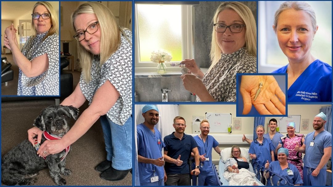 Thumbs up to our staff!
A mum who couldn’t button her clothes, open a jar or even squeeze her toothpaste tube has told how her life has changed after an innovative operation by our surgeons to cure agonising pain from her arthritic thumb 

Full story nhslanarkshire.scot.nhs.uk/news-helen-giv…