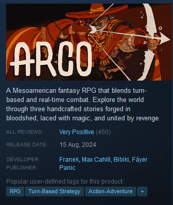 Arco🏹 ✨ Out now PC and Switch ✨ tweet media