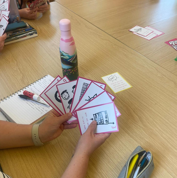 A great afternoon of Peer Supervision with the Step Up, Students, Apprentices. We had a great afternoon of catching up, critical reflection learning and to finish we played the 'Cards You're Dealt' and reflected on the discussions held amongst us.

#Growyourown #Learning #Hullcc