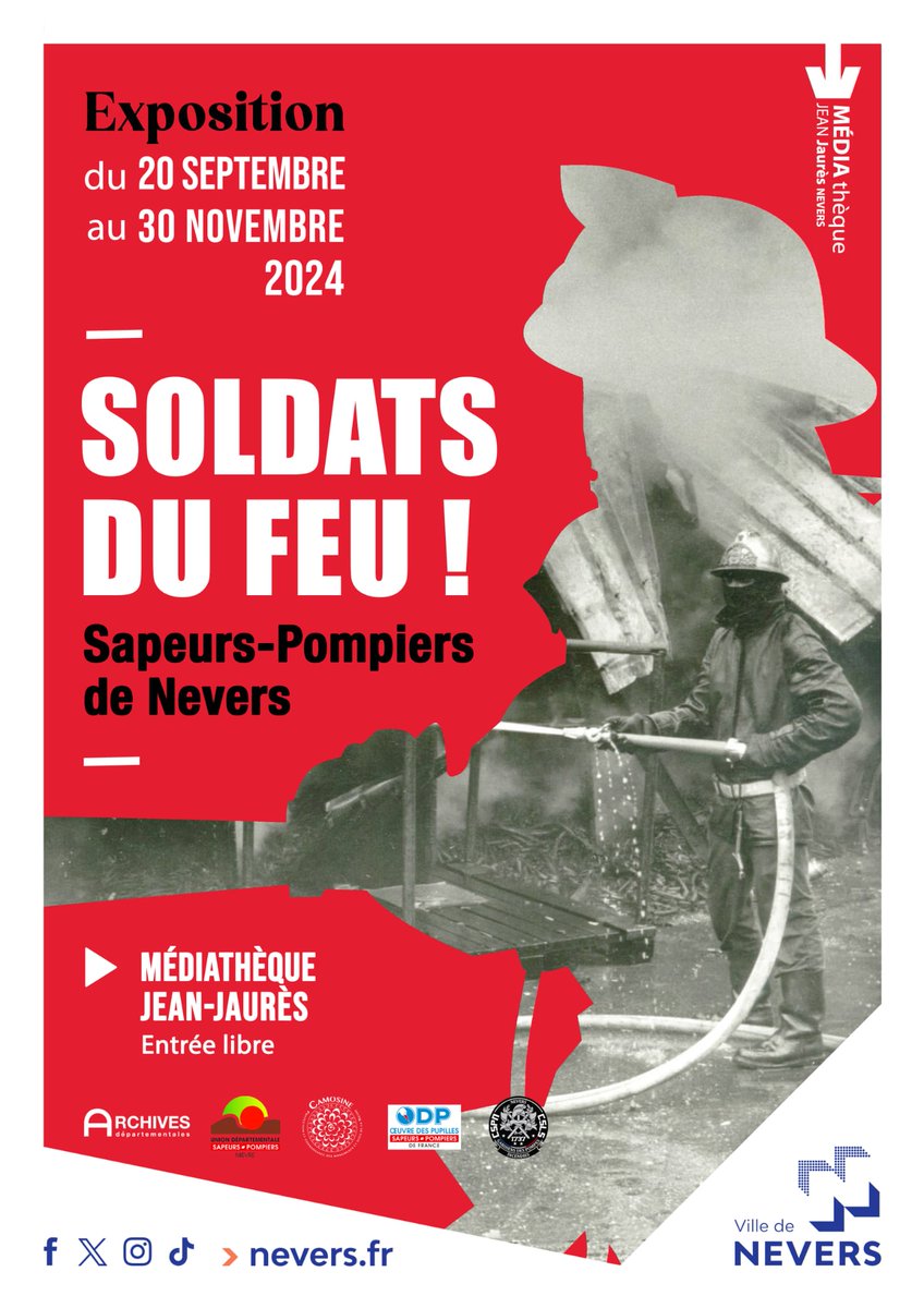 #evenement 🚒🧑‍🚒

L'amicale des Sapeurs-Pompiers de @NeversAgglo organise une exposition sur l'histoire des 🧑‍🚒 de Nevers. Une collecte sera réalisée par cette même occasion pour les orphelins de <a href="/OdpPompiers/">ODP Sapeurs-Pompiers de France</a> et la solidarité des <a href="/PompiersFR/">Pompiers de France</a>
👇👇