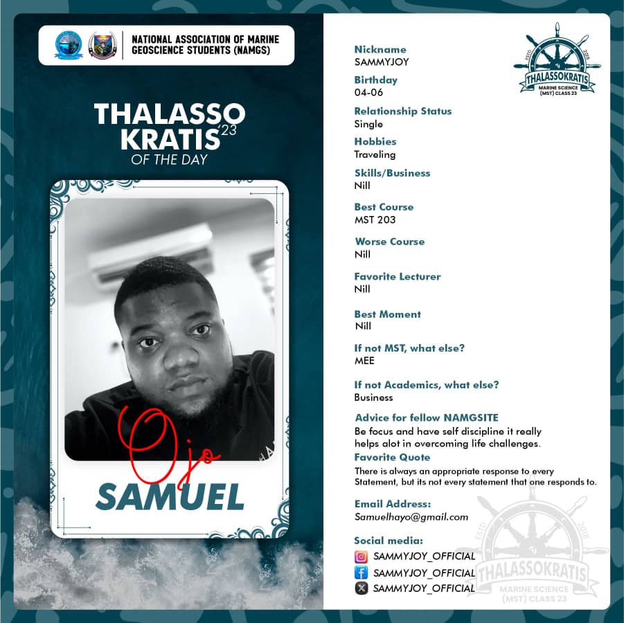 Mstclass23's tweet image. Celebrating Thalassokratis of the Day, SammyJoy ❤️

Congratulations on completing an epic journey! Your humor, laid-back vibe &amp;amp; supportive spirit made our time unforgettable. From "Big swimmer" to a dependable friend 🥰

 Cheers to laughs &amp;amp; adventures ahead! #Thalassokratis