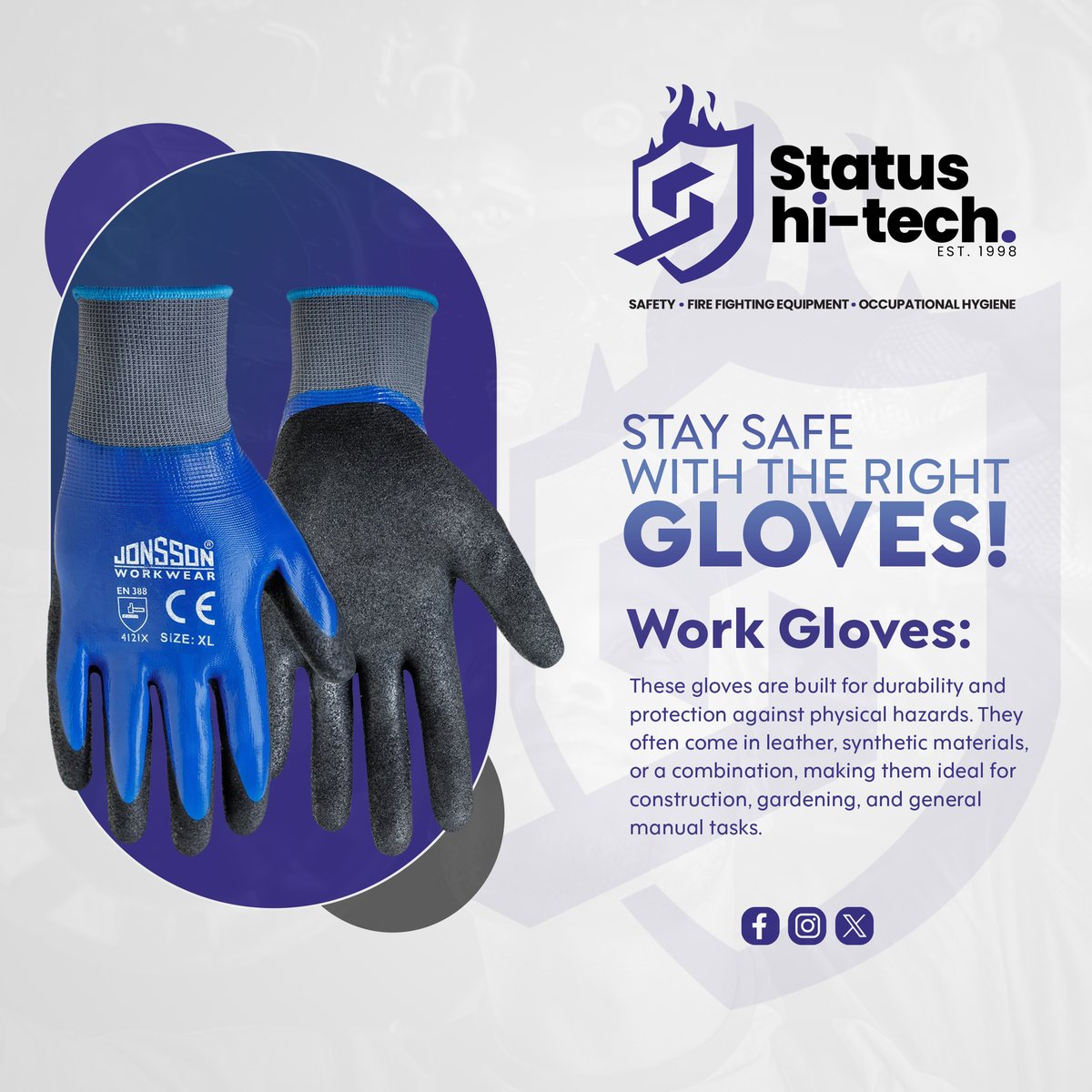 statushitech's tweet image. #StatusHiTech #Safety #FireFightingEquipment #OcupationalHygiene #SafetyFirst #ProtectiveGear