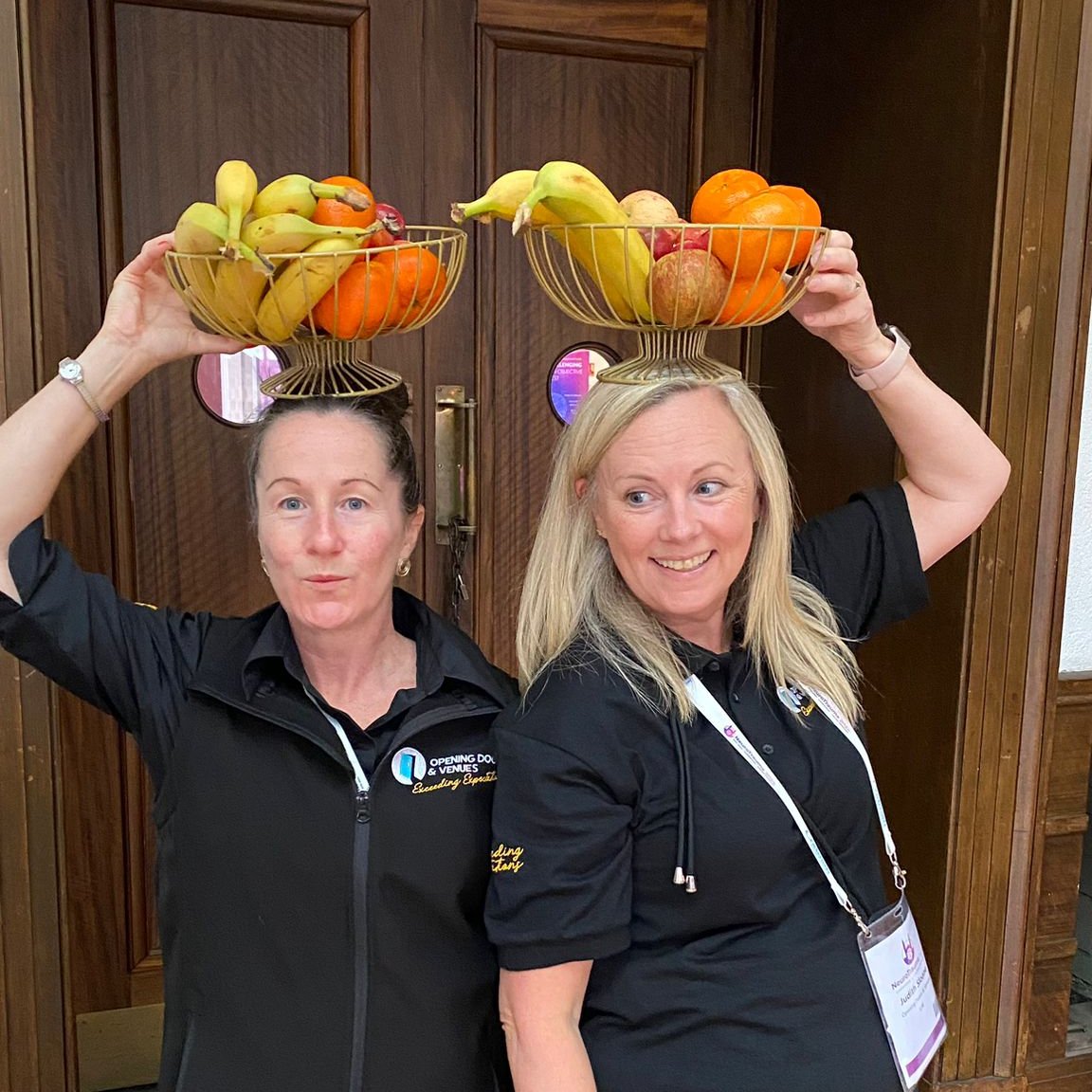 Fruit girls rocking the Carmen Miranda look at #INTS2024