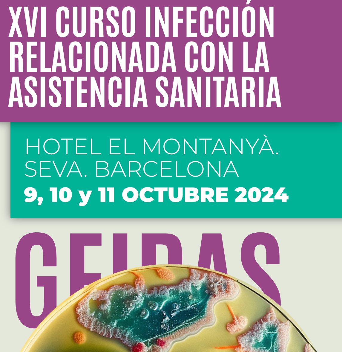 GEIRAS (SEIMC) (@geiras_seimc) on Twitter photo Todo listo para la XVI edición del curso de infecciones relacionadas con la asistencia sanitaria
Información e inscripción curso-infecciones-geiras.com
<a href="/SEIMC_/">SEIMC</a> <a href="/AymonSolutions/">Aymon Solutions</a> <a href="/EUCIC1/">European Committee on Infection Control <a href="/ESCMID/">ESCMID</a></a> @ESCMID Todo listo para la XVI edición del curso de infecciones relacionadas con la asistencia sanitaria
Información e inscripción curso-infecciones-geiras.com
<a href="/SEIMC_/">SEIMC</a> <a href="/AymonSolutions/">Aymon Solutions</a> <a href="/EUCIC1/">European Committee on Infection Control <a href="/ESCMID/">ESCMID</a></a> @ESCMID