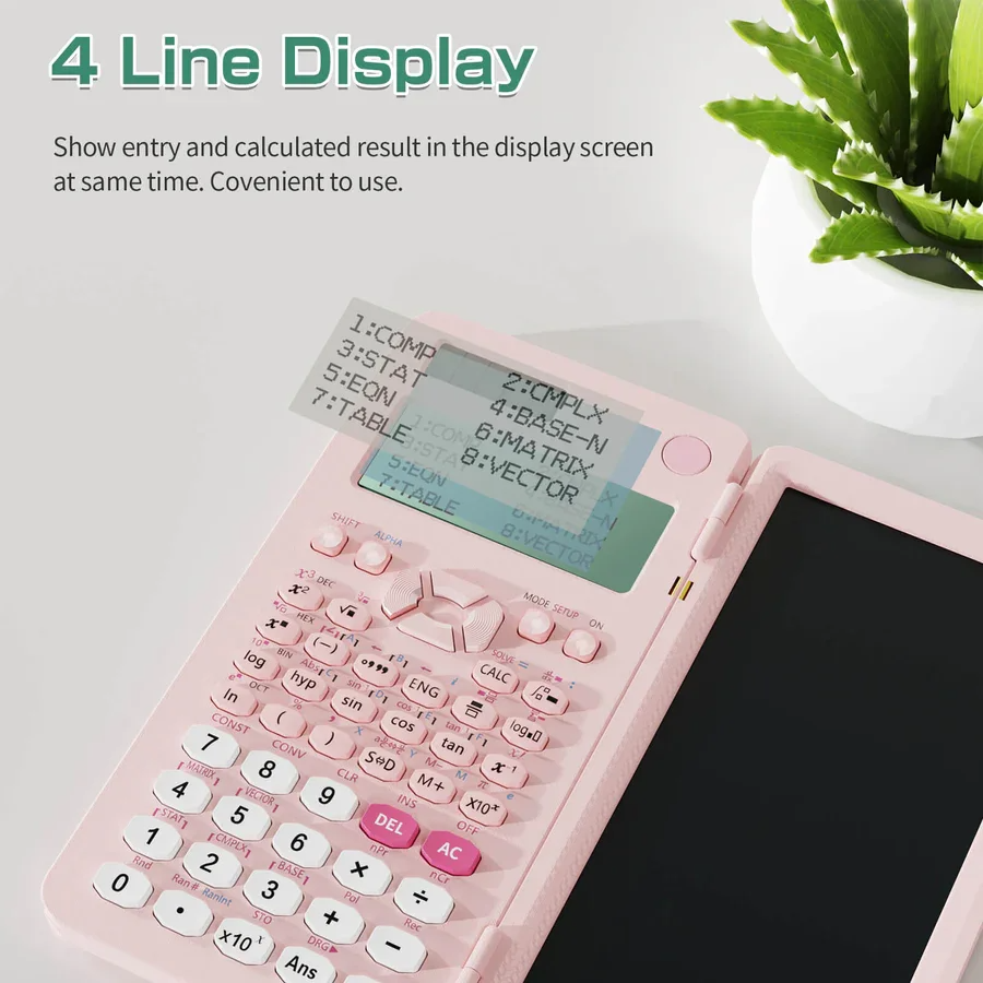 smarttrendfinds's tweet image. 📚✏️ Simplify your study sessions with the Foldable Scientific Calculator! Featuring a 10-digit display and an erasable writing tablet, it&apos;s perfect for solving equations, taking quick notes, and more. Compact, efficient, and perfect for math lovers! #StudySmart #MathTools
