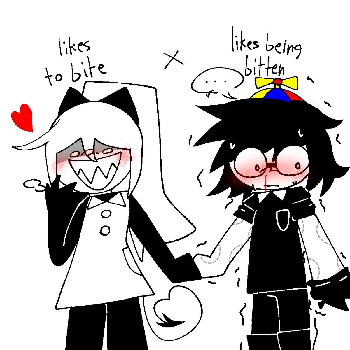 yui2332csa's tweet image. Likes to bite x likes being bitten :3 #fpe #fperiley #riley #fperobby #robby #bite