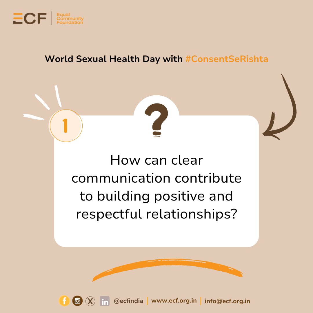 Share your thoughts! 
#ConsentSeRishta 

#Q1 How can clear communication contribute to building positive and respectful relationships?