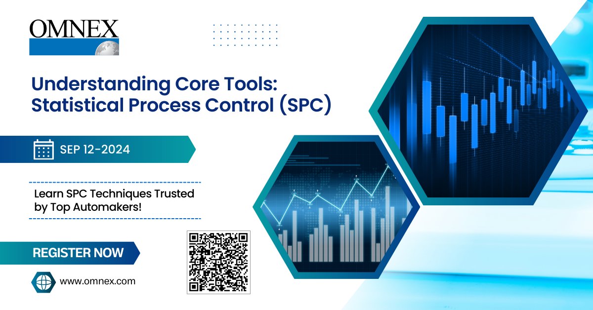 omnexindia's tweet image. 𝐋𝐞𝐚𝐫𝐧 𝐭𝐡𝐞 𝐩𝐨𝐰𝐞𝐫 𝐨𝐟 𝐒𝐭𝐚𝐭𝐢𝐬𝐭𝐢𝐜𝐚𝐥 𝐏𝐫𝐨𝐜𝐞𝐬𝐬 𝐂𝐨𝐧𝐭𝐫𝐨𝐥 (𝐒𝐏𝐂) 𝐢𝐧 𝐣𝐮𝐬𝐭 𝐨𝐧𝐞 𝐝𝐚𝐲!
Understanding Core Tools: Statistical Process Control (SPC)
Date: Sep 12-2024
Enroll Now: hubs.li/Q02NMjkQ0
#SPCtraining #statisticalprocesscontrol